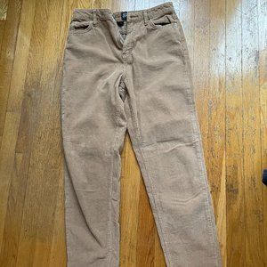 BDG Color Corduroy High-Waisted Mom Pant in Tan/Sand, size 28
